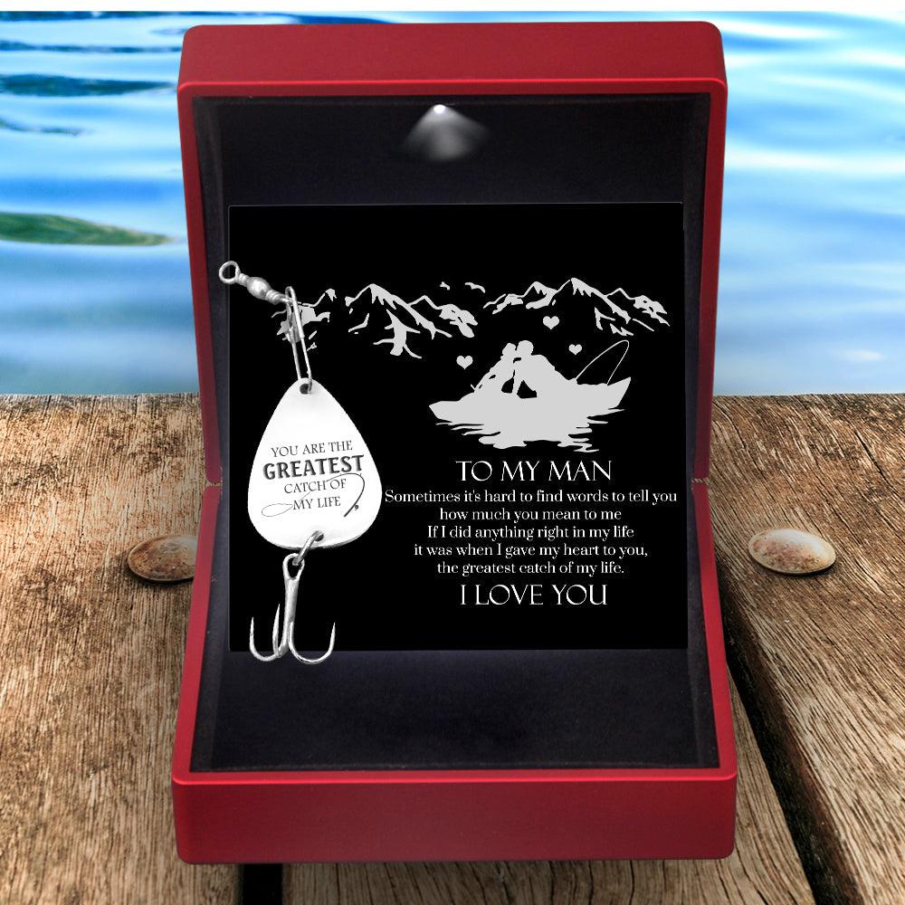 Personalised Engraved Fishing Hook - To My Man - You Are The