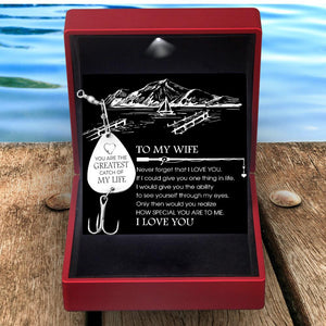 Personalised Engraved Fishing Hook - To My Wife - Never Forget That I Love You - Augfa15003 - Gifts Holder