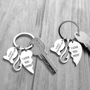 Personalised Fishing Heart Puzzle Keychains - Fishing - To My Man - I'll Love You Till The End Of The Life - Augkbn26002 - Gifts Holder