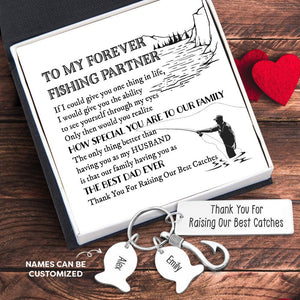 Personalised Fishing Hook Keychain - Fishing - To My Forever Fishing Partner - How Special You Are To Our Family - Augku14005 - Gifts Holder