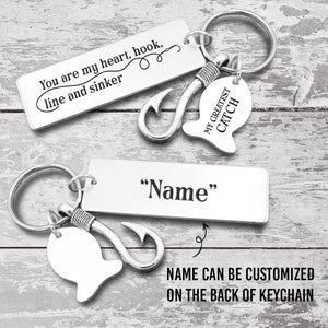 Personalised Fishing Hook Keychain - Fishing - To My Man - You Are The Greatest Catch Of My Life - Augku26009 - Gifts Holder