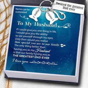 Personalised Fishing Hook Keychain - To My Husband - I Love You - Augku14002 - Gifts Holder