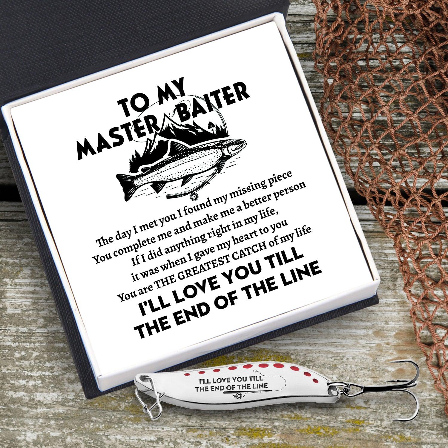 Personalised Fishing Spoon Lure - Fishing - To My Master Baiter - You -  Gifts Holder