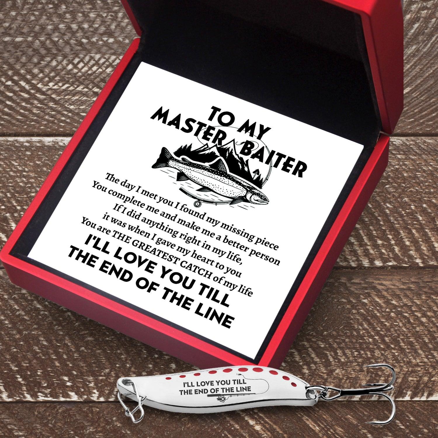 Personalised Fishing Spoon Lure - Fishing - To My Master Baiter - You -  Gifts Holder