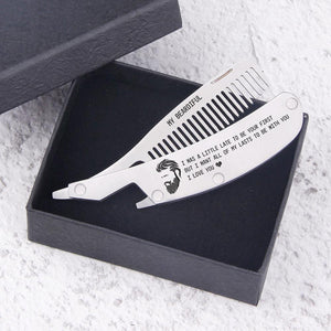 Personalised Folding Comb - My Beardiful - I Want All Of My Lasts To Be With You - Augec26002 - Gifts Holder