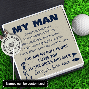 Personalised Golf Marker - Golf - To My Man - I Love You Fore-ever - Augata26010 - Gifts Holder