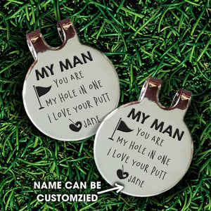 Personalised Golf Marker - Golf - To My Man - I Love Your Putt - Augata26009 - Gifts Holder