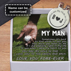 Personalised Golf Marker - Golf - To My Man - My Hole In One - Augata26001 - Gifts Holder