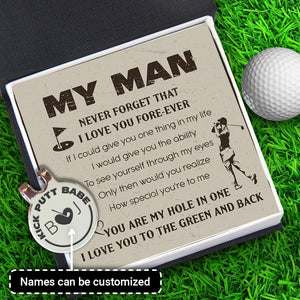 Personalised Golf Marker - Golf - To My Man - You Are My Hole In One - Augata26007 - Gifts Holder