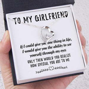 Personalised Heart Necklace - To My Girlfriend - How Special You Are To Me - Augnr13002 - Gifts Holder