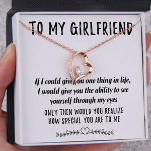 Personalised Heart Necklace - To My Girlfriend - How Special You Are To Me - Augnr13002 - Gifts Holder