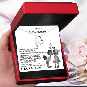 Personalised Heart Necklace - To My Girlfriend - You Complete Me By Your Warm Heart - Augnr13001 - Gifts Holder