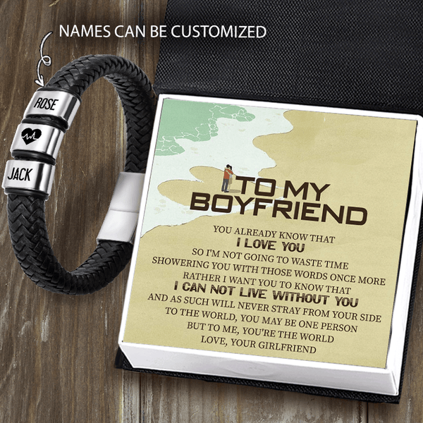 Promise Bracelet For Him Boyfriend Birthday Gift Gift For Boyfriend Guy  Bracelet Gifts For Bf Gift