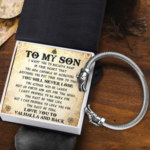 Personalised Norse Dragon Bracelet - Viking - To My Son - You Will Never Lose - Augbzi16002 - Gifts Holder