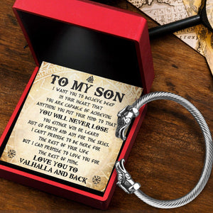 Personalised Norse Dragon Bracelet - Viking - To My Son - You Will Never Lose - Augbzi16002 - Gifts Holder