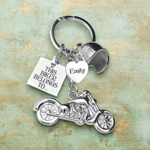 Personalized Classic Bike Keychain - Biker - To My Man - I Promise To Love You - Augkt26011 - Gifts Holder