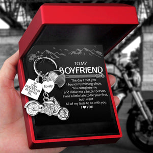 Personalized Classic Bike Keychain - To My Boyfriend - I Love You - Augkt12004 - Gifts Holder