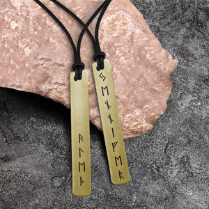 Personalized Couple Viking Rune Necklaces - My Awesome Viking Man - You Are My Life - Augncg26001 - Gifts Holder