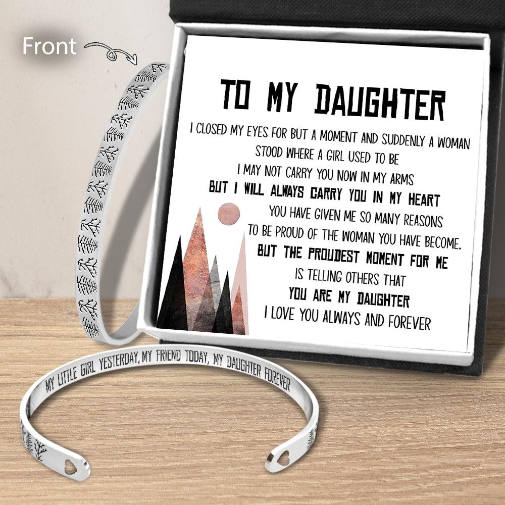 Pine Tree Bracelet - Travel - To My Daughter - I Will Always Carry You In My Heart - Augbzf17003 - Gifts Holder