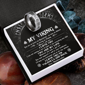 Rune Ring - My Viking - You Are My Life - Augri26002 - Gifts Holder