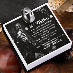 Skoll & Hati Rune Ring - My Viking - You Are My Favorite Viking - Augrk26001 - Gifts Holder