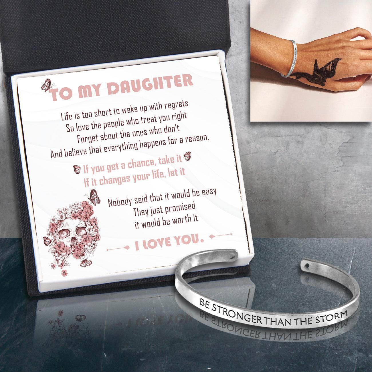 Skull Bracelet - Skull - To My Daughter - I Love You - Augbzf17015 - Gifts Holder