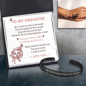 Skull Bracelet - Skull - To My Daughter - I Love You - Augbzf17015 - Gifts Holder