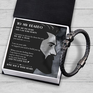 Skull Cuff Bracelet - Beard - To My Man - And To Love You - Augbbh26011 - Gifts Holder