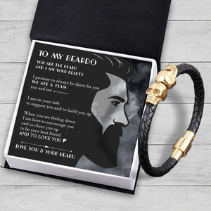 Skull Cuff Bracelet - Beard - To My Man - And To Love You - Augbbh26011 - Gifts Holder