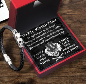 Skull Cuff Bracelet - Skull - To My Man - Love You To The Moon And Back - Augbbh26003 - Gifts Holder