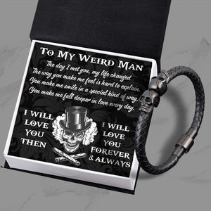 Skull Cuff Bracelet - Skull - To My Man - Love You To The Moon And Back - Augbbh26003 - Gifts Holder