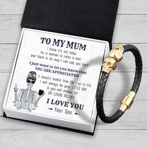 Skull Cuff Bracelet - Skull - To My Mum - You Are Appreciated - Augbbh19006 - Gifts Holder