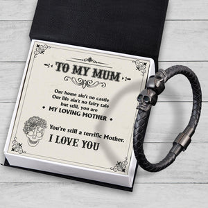 Skull Cuff Bracelet - Skull - To My Mum - You Are My Loving Mother - Augbbh19005 - Gifts Holder