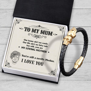 Skull Cuff Bracelet - Skull - To My Mum - You Are My Loving Mother - Augbbh19005 - Gifts Holder