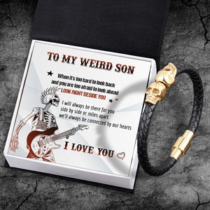 Skull Cuff Bracelet - Skull - To My Son - I Love You - Augbbh16004 - Gifts Holder