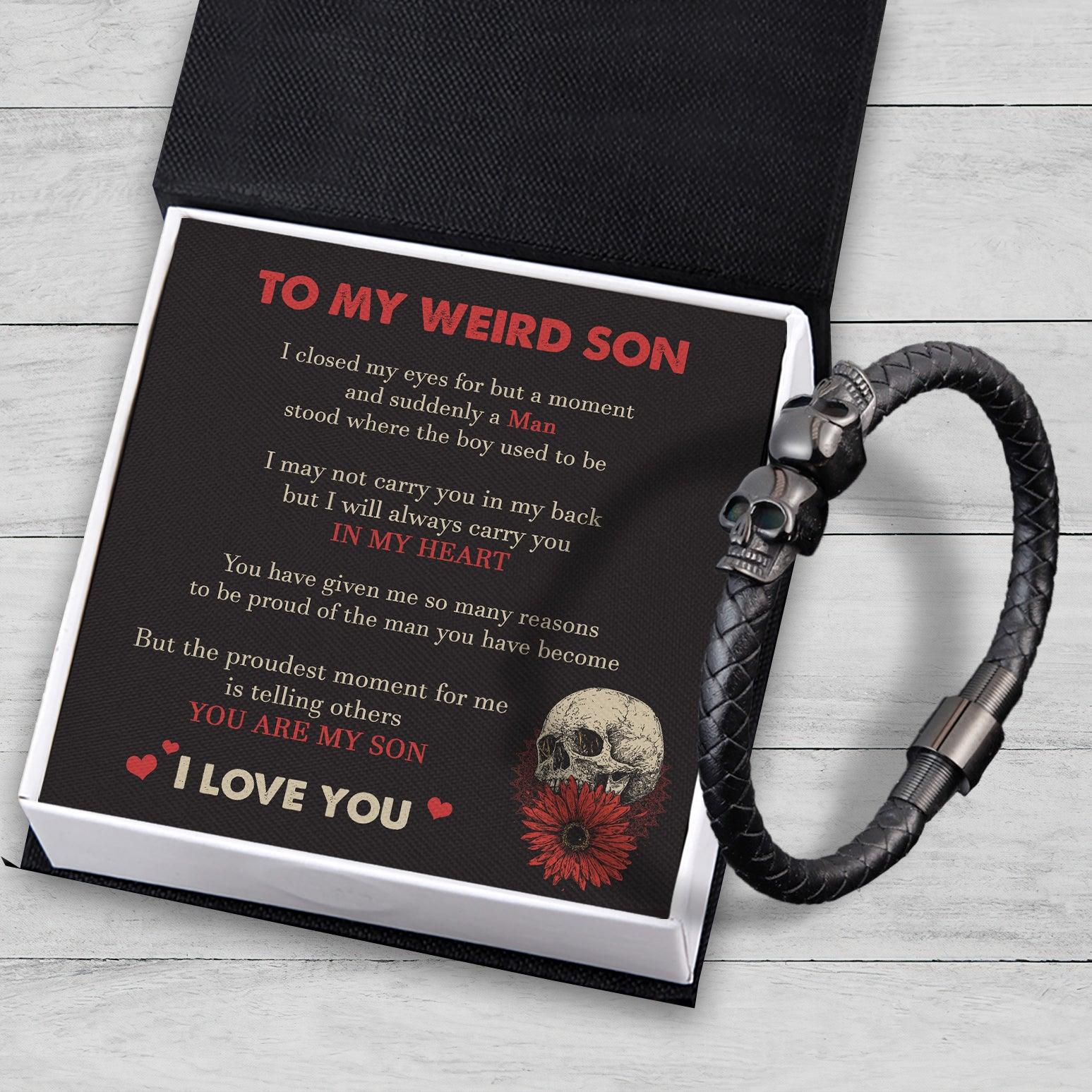 Skull Cuff Bracelet - Skull - To My Son - You Are My Son - Augbbh16008 - Gifts Holder