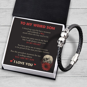 Skull Cuff Bracelet - Skull - To My Son - You Are My Son - Augbbh16008 - Gifts Holder