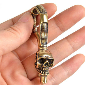 Skull Keychain Holder - Skull & Tattoo - To My Son - You Will Never Lose - Augkci16001 - Gifts Holder
