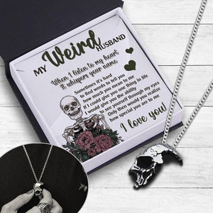 Skull Necklace - Skull - To My Weird Husband - How Special You Are To Me - Augnag14001 - Gifts Holder