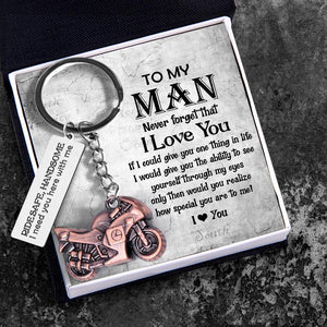 Sportbike Keychain - Biker - My Love - I Love You - Augkei26001 - Gifts Holder