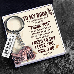 Sportbike Keychain - Biker - To My Dad - I Love You - Augkei18001 - Gifts Holder