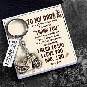 Sportbike Keychain - Biker - To My Dad - I Love You - Augkei18001 - Gifts Holder