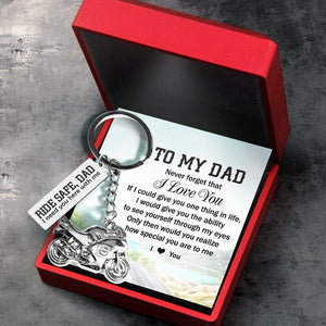 Sportbike Keychain - Biker - To My Dad - I Love You - Augkei18002 - Gifts Holder