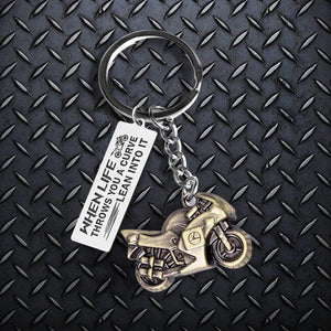 Sportbike Keychain - Biker - To My Man - I Wheelie Love You - Augkei26006 - Gifts Holder