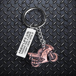 Sportbike Keychain - Biker - To My Man - I Wheelie Love You - Augkei26006 - Gifts Holder