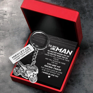 Sportbike Keychain - Biker - To My Man - I Wheelie Love You - Augkei26006 - Gifts Holder