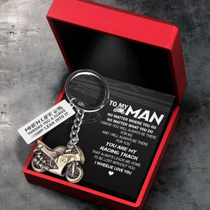 Sportbike Keychain - Biker - To My Man - I Wheelie Love You - Augkei26006 - Gifts Holder