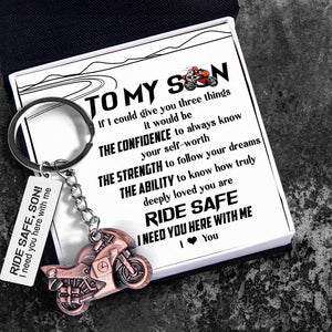 Sportbike Keychain - Biker - To My Son - I Love You - Augkei16005 - Gifts Holder