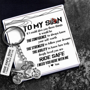 Sportbike Keychain - Biker - To My Son - I Love You - Augkei16005 - Gifts Holder