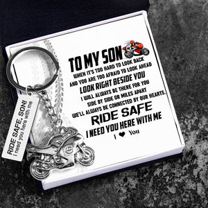 Sportbike Keychain - Biker - To My Son - I Love You - Augkei16006 - Gifts Holder